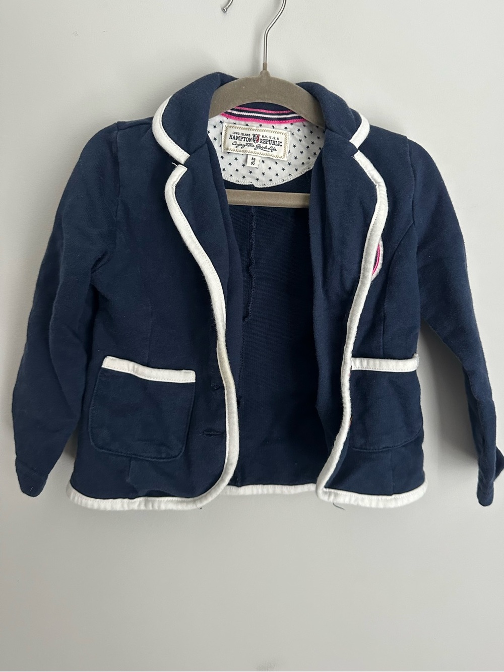 Kappahl Navy Blue Garment with White Trim